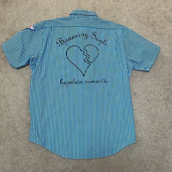 Pepsi striped uniform shirt with customized back logo print - Picture 4 of 6